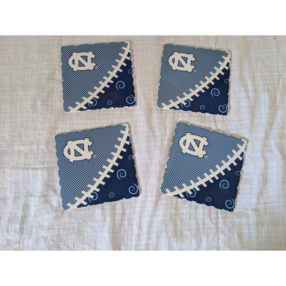 UNC set of 4 Trivets ~ Kitchen, Cooking, NCAA, Tarheels